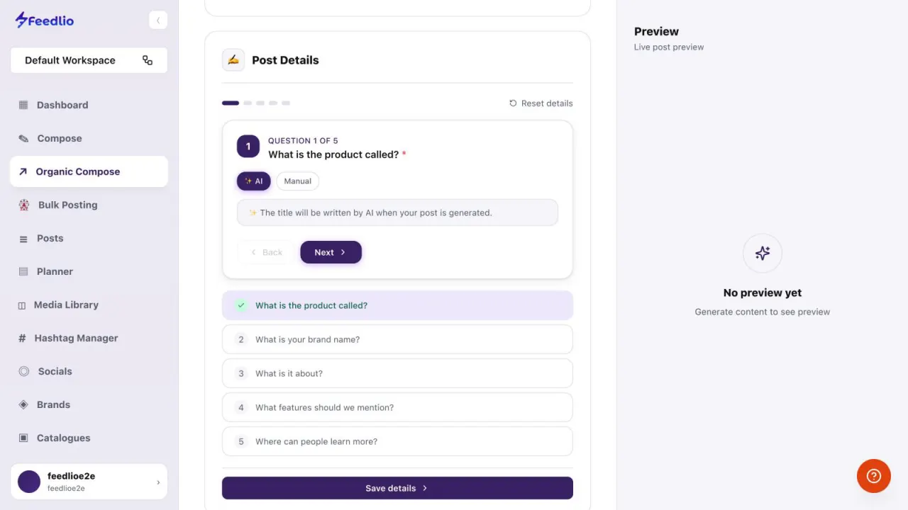 Screenshot: Answer quick questions